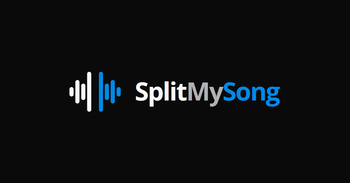 Screenshot of Splitmysong, Split any song into drums, vocals, bass, guitar and piano stems